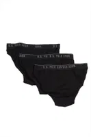 Erkek Slip 3 Lü Paket US. POLO ASSN. 83057 Siyah-Siyah-Siyah detay görünüm